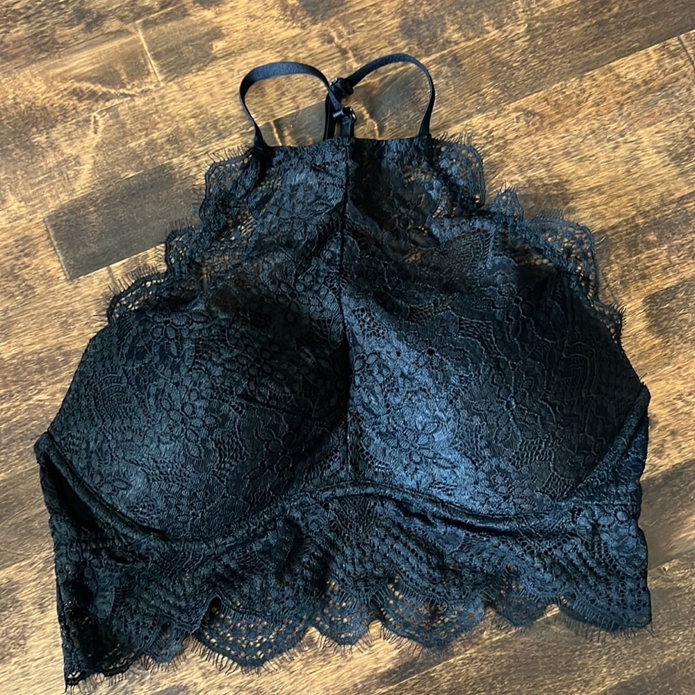 VS PINK High Neck Racerback Underwire Padded Bralette Size Small